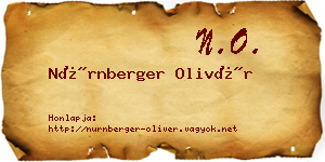 Nürnberger Olivér névjegykártya